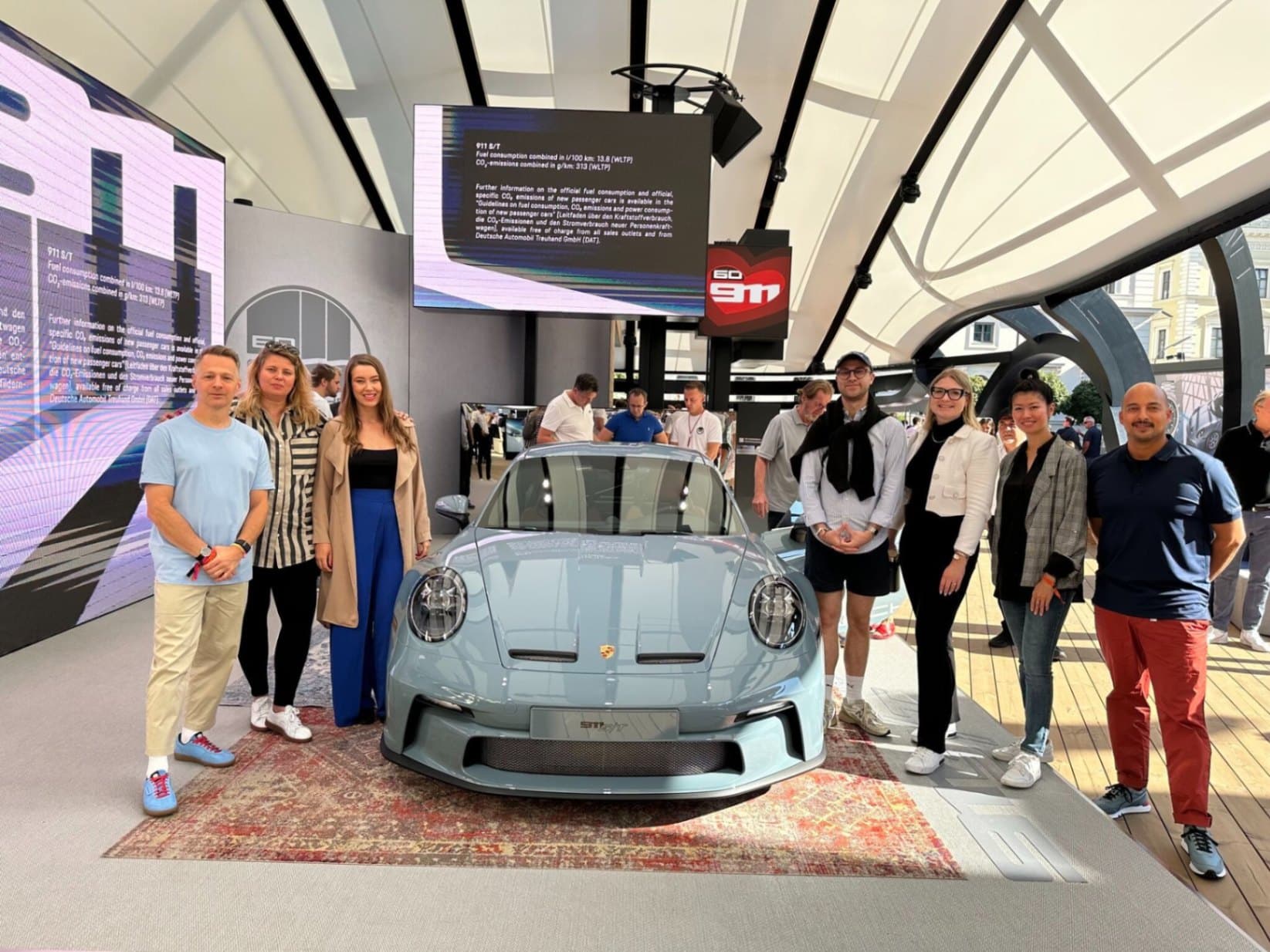 š” Porsche celebrating the 60 Year Anniversary of the 911 and therefore launched a new 911 car at the IAA Mobility event in Munich, Germany image