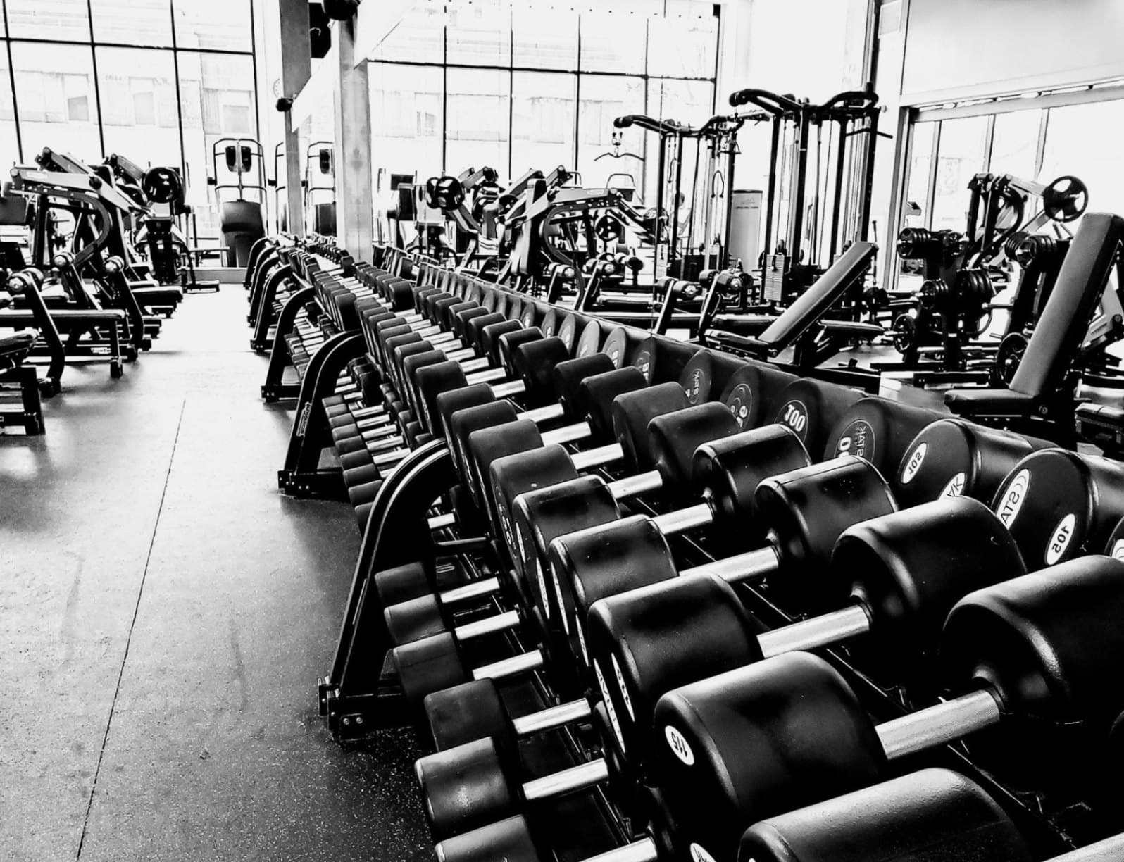 Weights in the gym are said to have 362 times more bacteria than a toilet seat Shocking image
