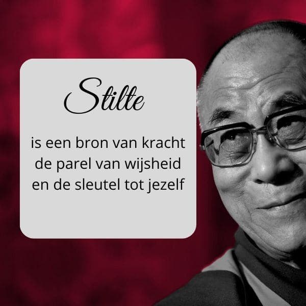 Sitting in complete silence as if I were the Dalai Lama... But only 5 minutes. image