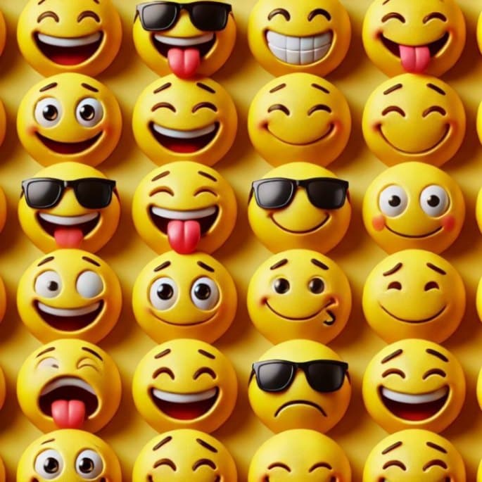 Which smiley immediately catches your attention? image