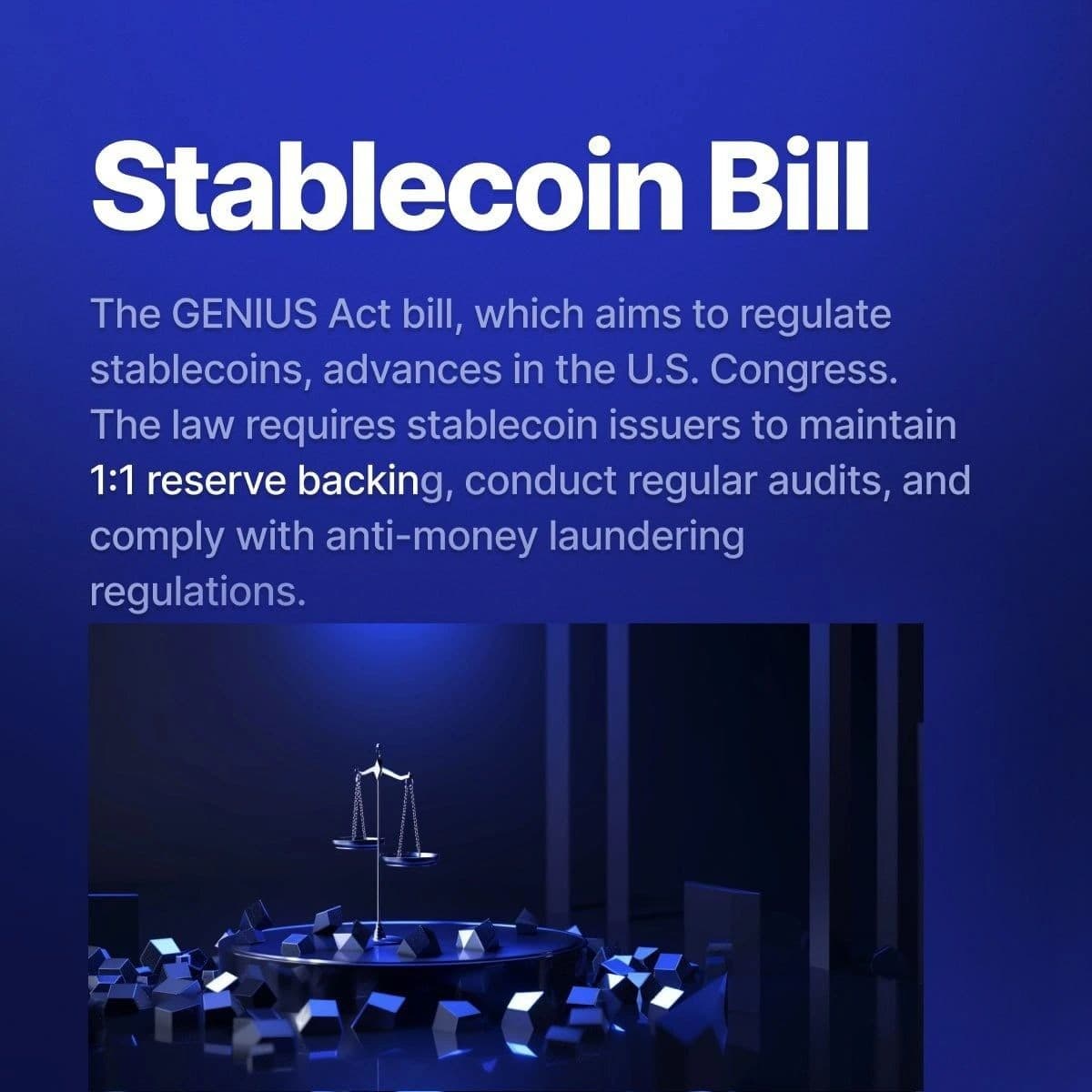 Wist je dat de GENIUS Act momenteel in het Amerikaanse Congres wordt behandeld? image