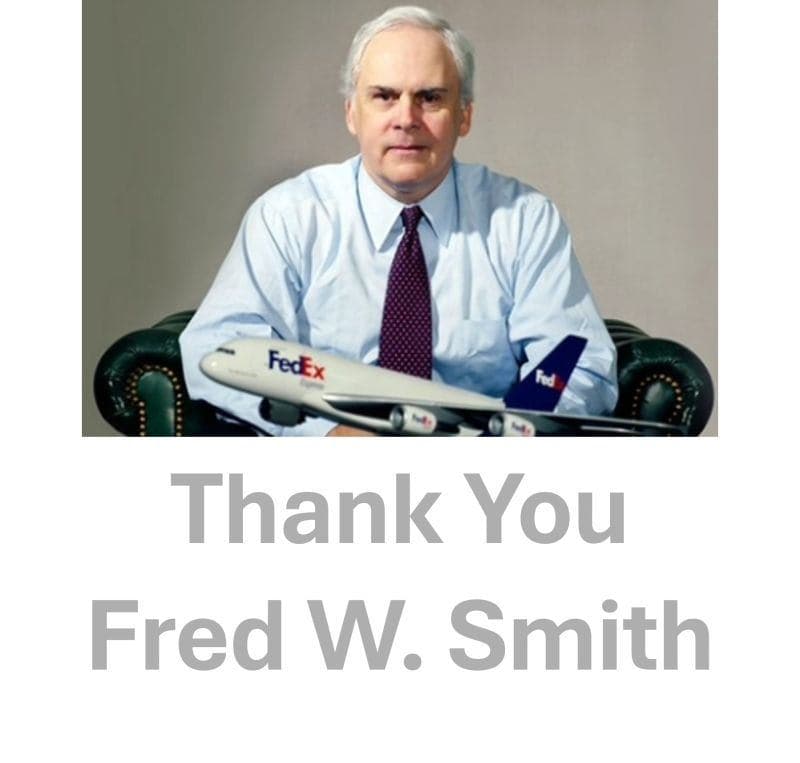 Pioneer of an industry, founder of FedEx, mentor to many, a source of inspiration to all. image