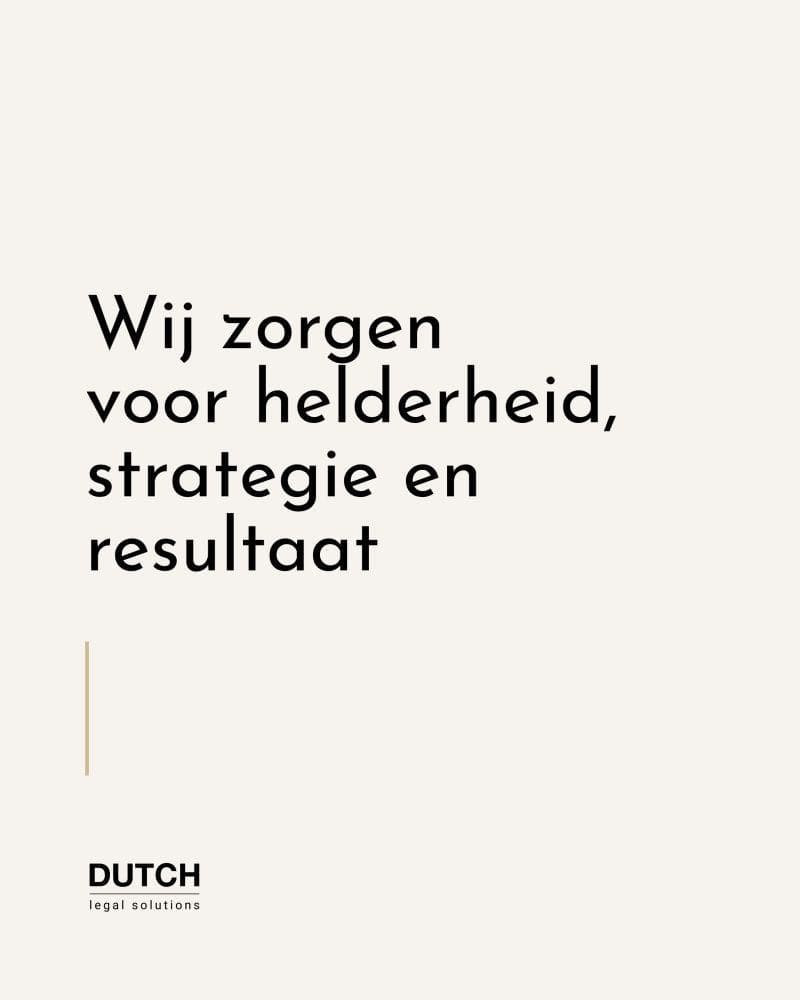 Bij Dutch Legal Solutions staan we naast je ! image