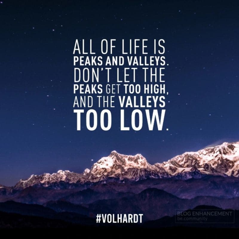 De klim stopt nooit bij een piek. image