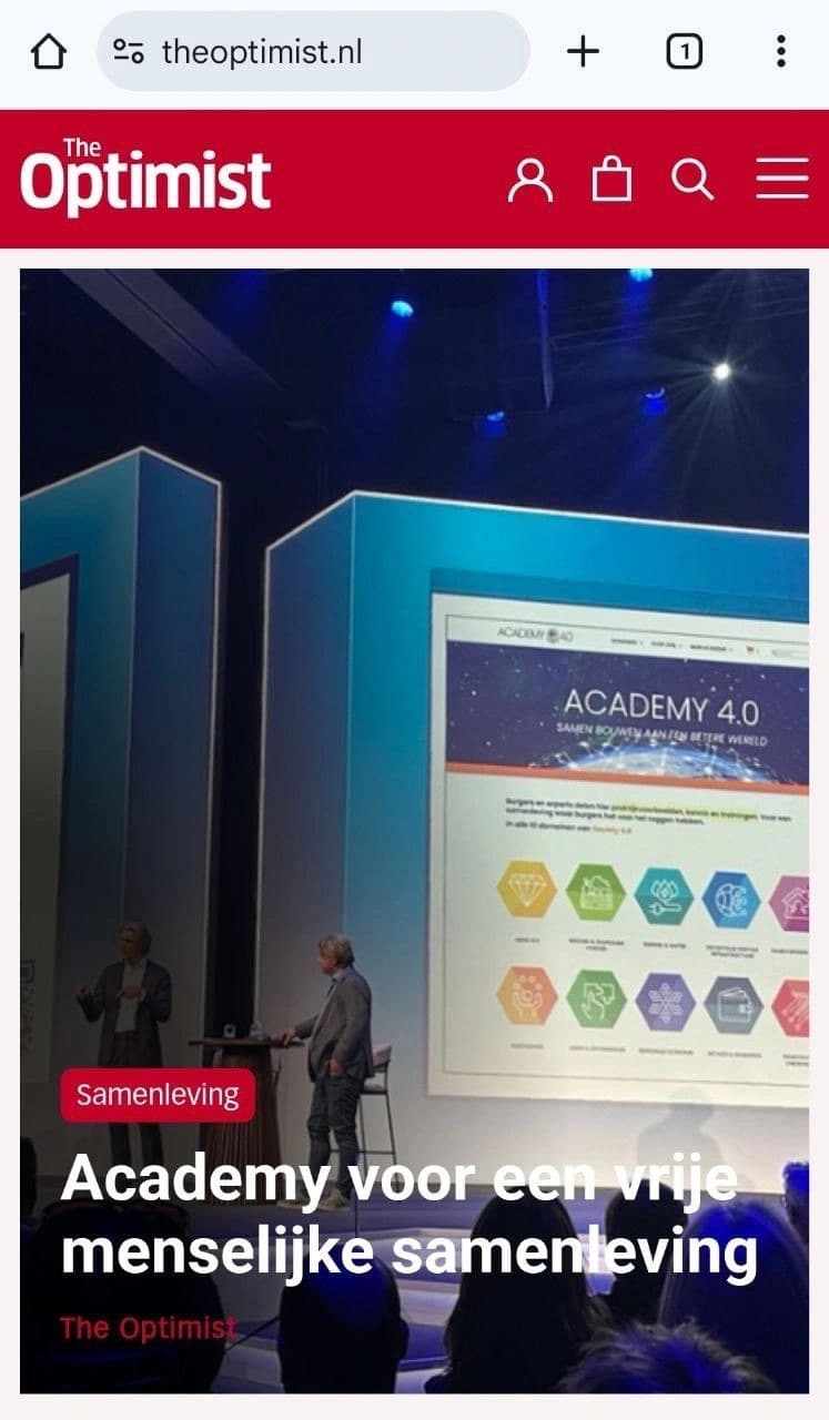 Levenskunde is de eerste fysieke opleiding van de Society 4.0 Academy. image